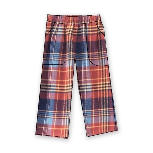 Beet World | Rust Plaid Pants - Picture 1 of 5